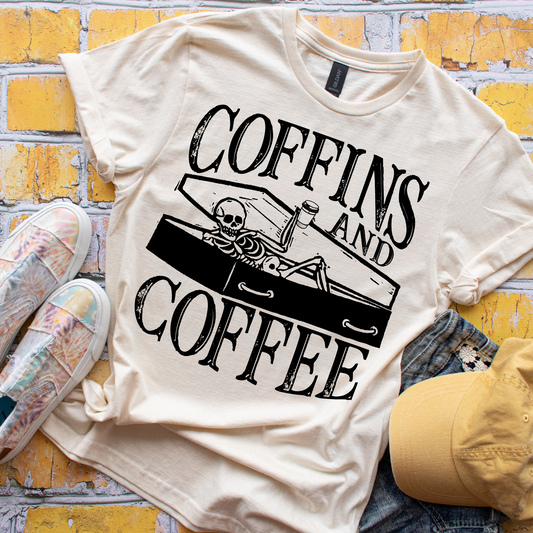 Coffins And Coffee - Tee