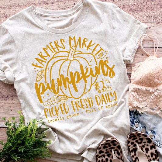 Farmers Market Pumpkins - Tee