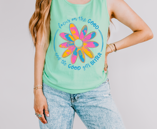 Focus On The Good Graphic Tank Top