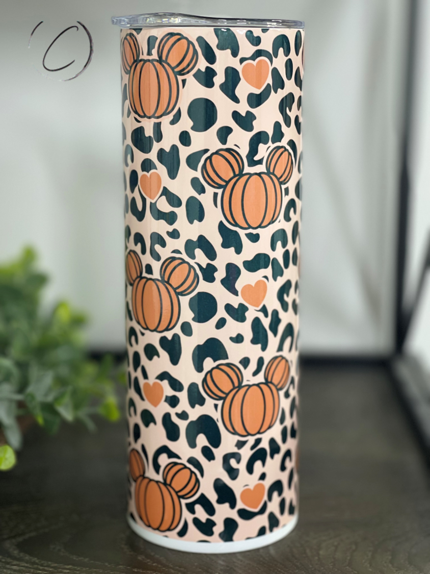 Magical Pumpkins & Leopard 20oz Skinny Tumbler