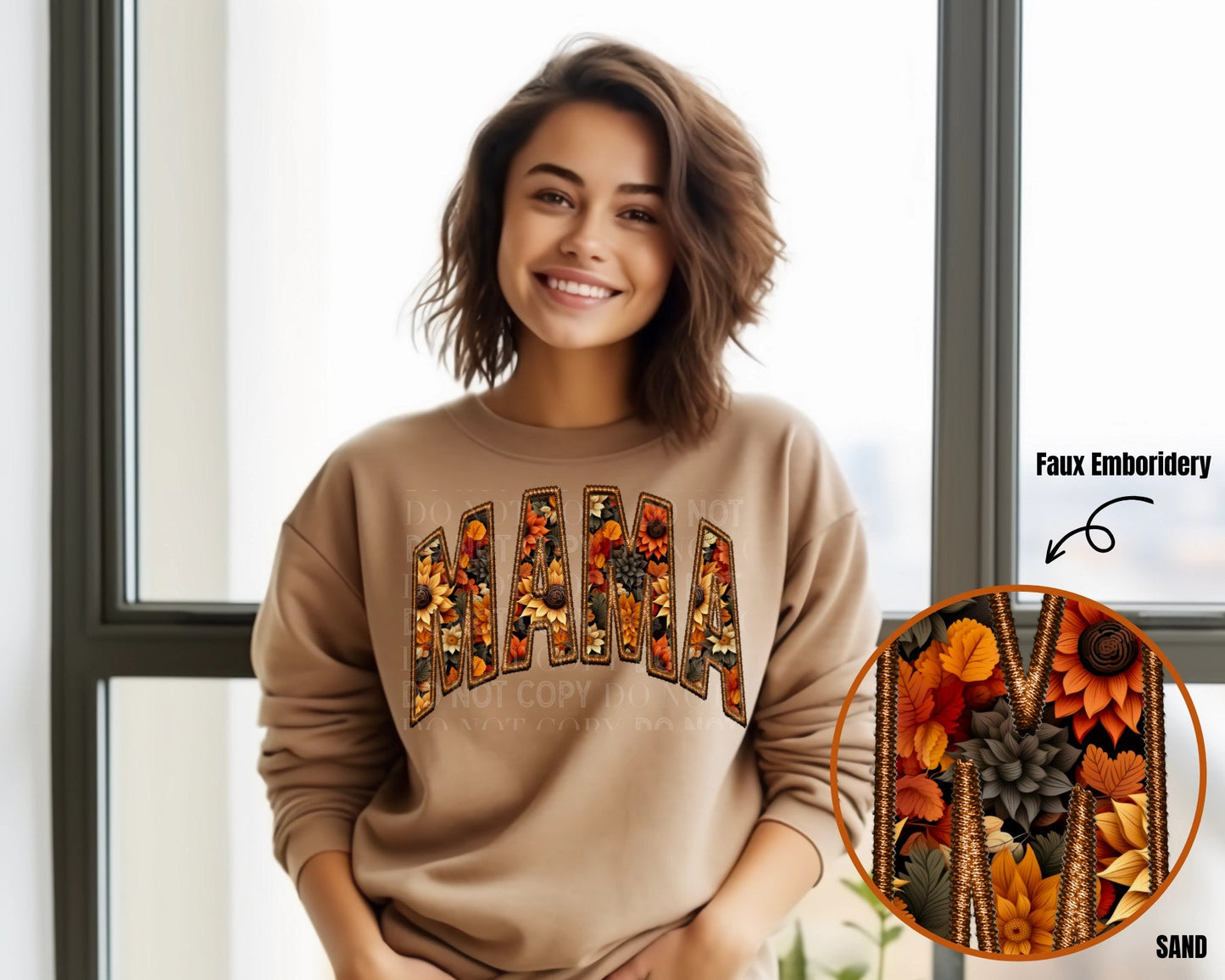 Mama - Fall Flowers - Sweatshirt