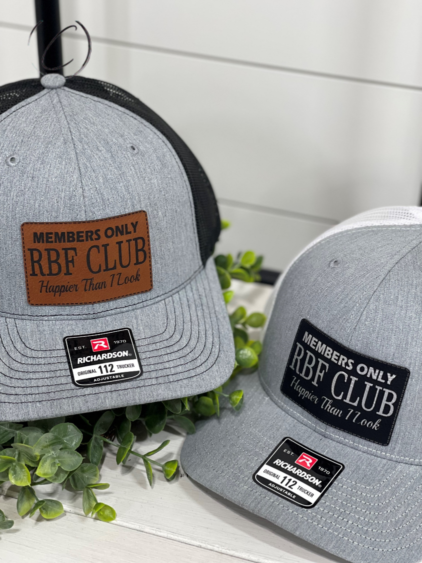 Adult Members Only RBF Club Patch Snapback Hat