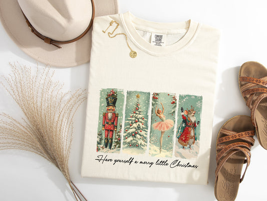 Merry Little Christmas The Nutcracker Graphic Tee