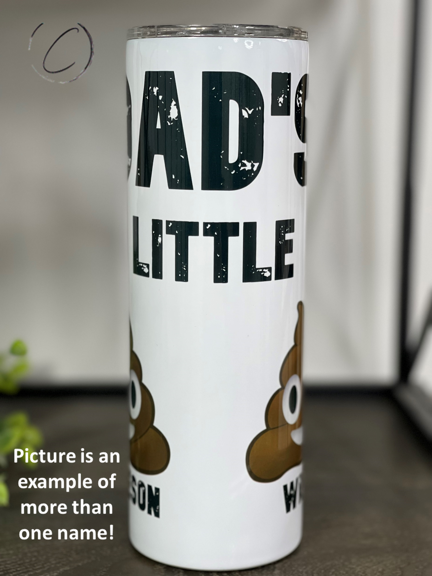 Mom's Little... Custom Name 20oz Skinny Tumbler