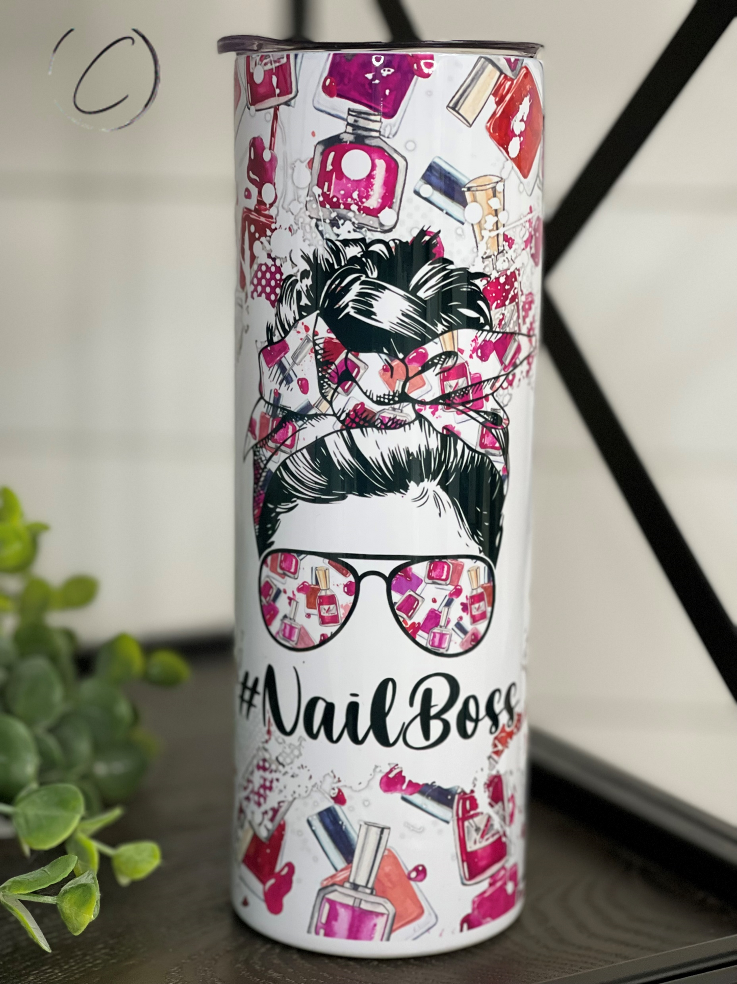 #NailBoss 20oz Skinny Tumbler