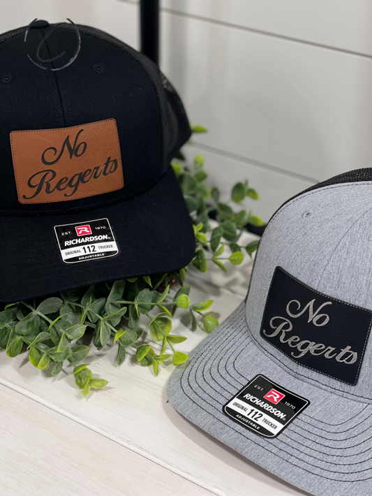 Adult No Regerts Patch Snapback Hat