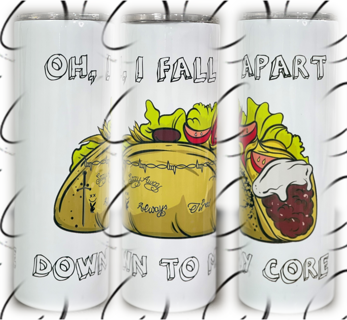 Oh, I Fall Apart 20oz Skinny Tumbler