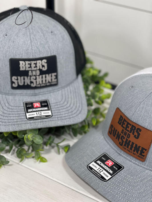 Adult Only BS I Need, Beer & Sunshine Patch Snapback Hat