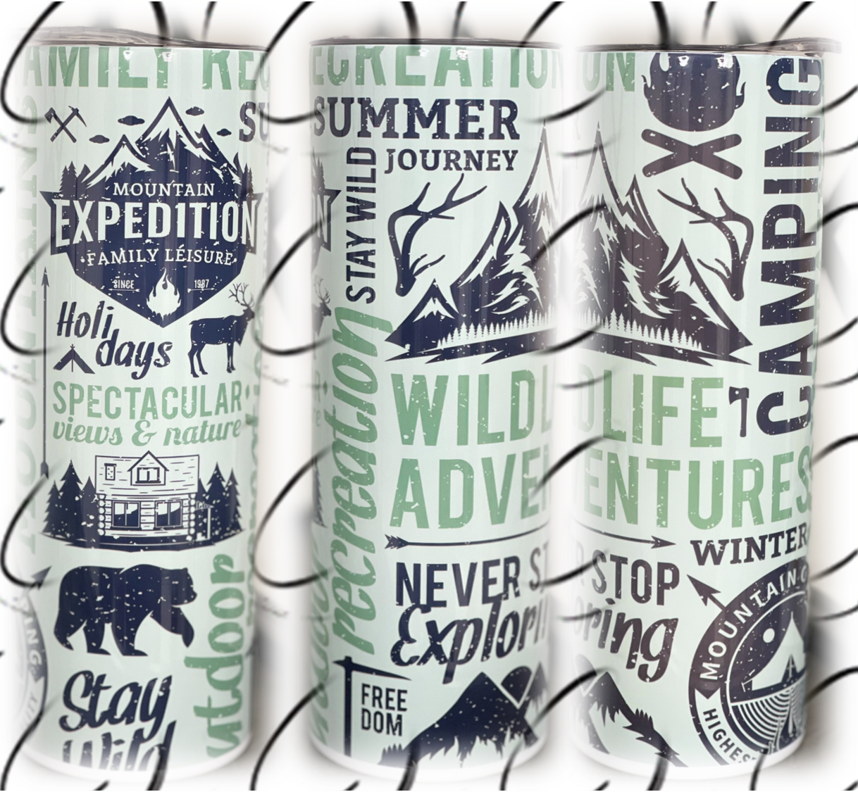 Outdoor Adventures 20oz Skinny Tumbler