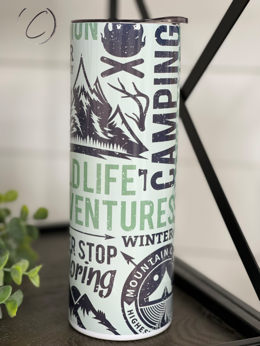 Outdoor Adventures 20oz Skinny Tumbler