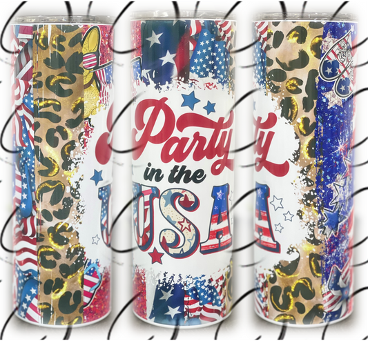 Party In The USA 20oz Skinny Tumbler