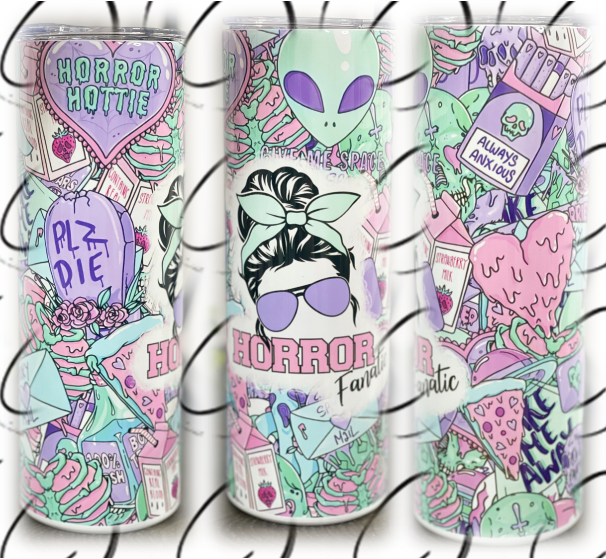 Pastel Horror Fanatic 20oz Skinny Tumbler