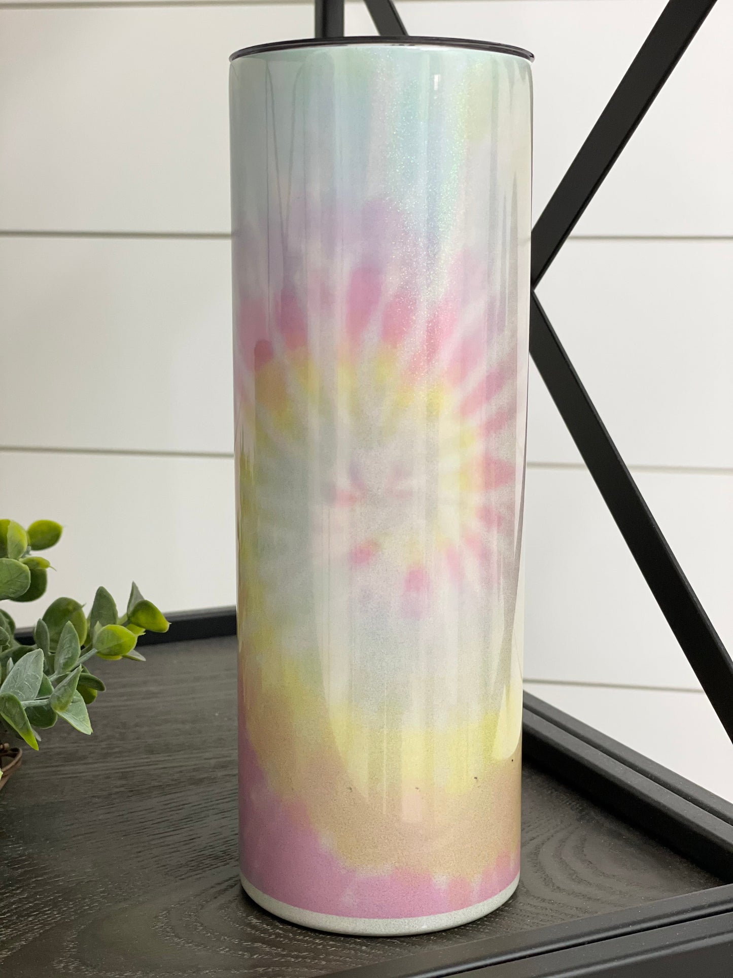 Pastel Tie Dye 20oz Shimmer Skinny Tumbler