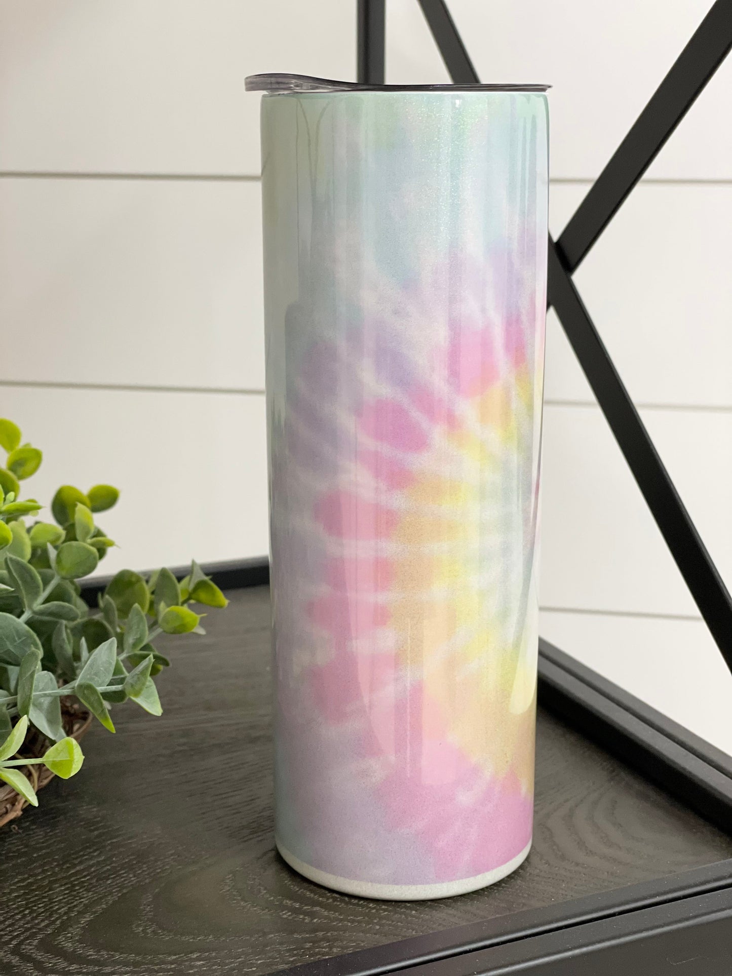 Pastel Tie Dye 20oz Shimmer Skinny Tumbler