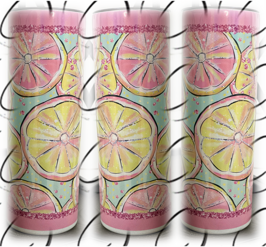 Pink Lemonade 20oz Shimmer Skinny Tumbler