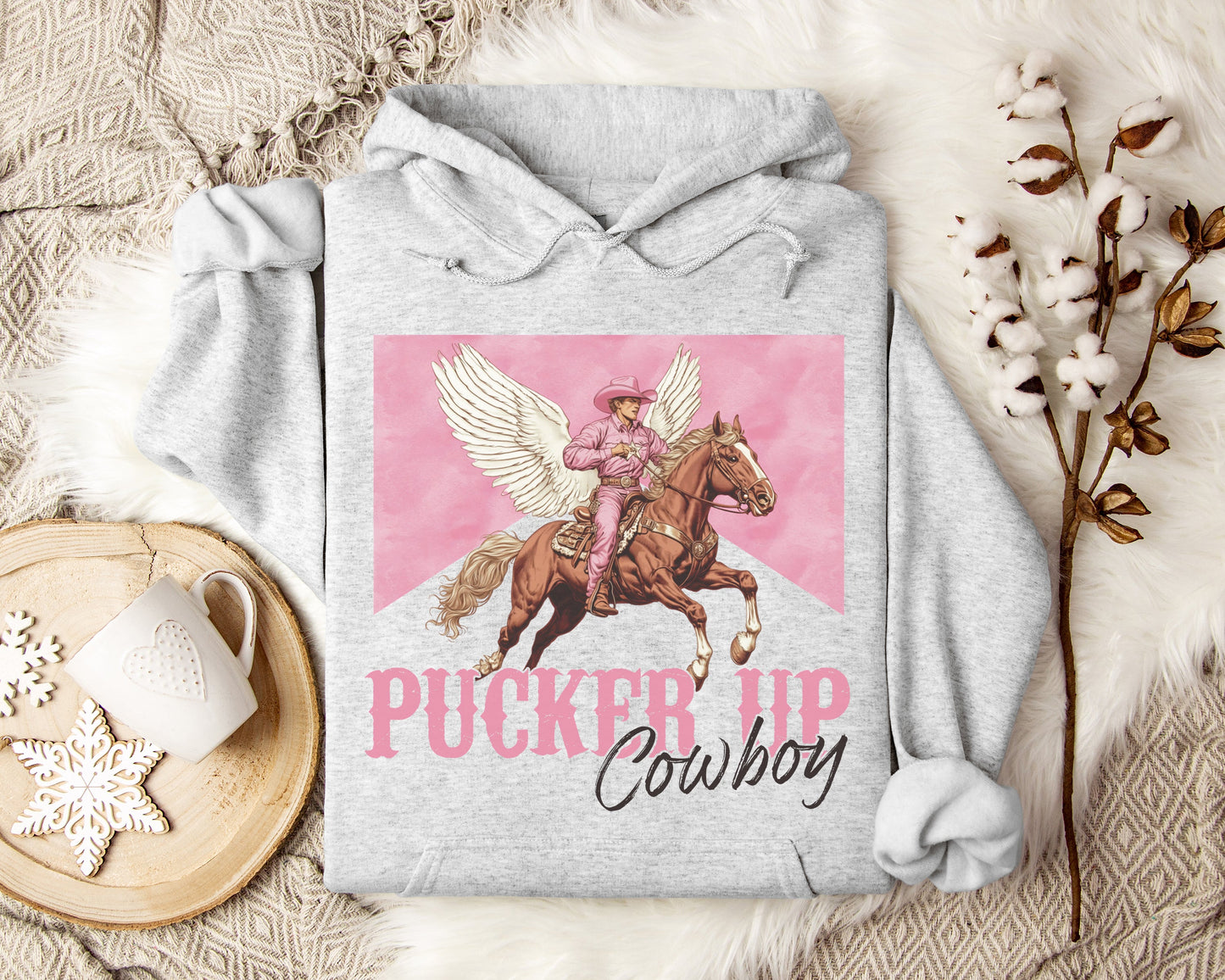 Pucker Up Cowboy Rider Hoodie