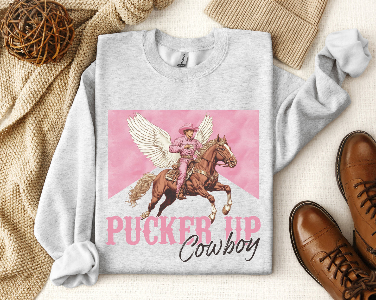 Pucker Up Cowboy Rider Sweatshirt