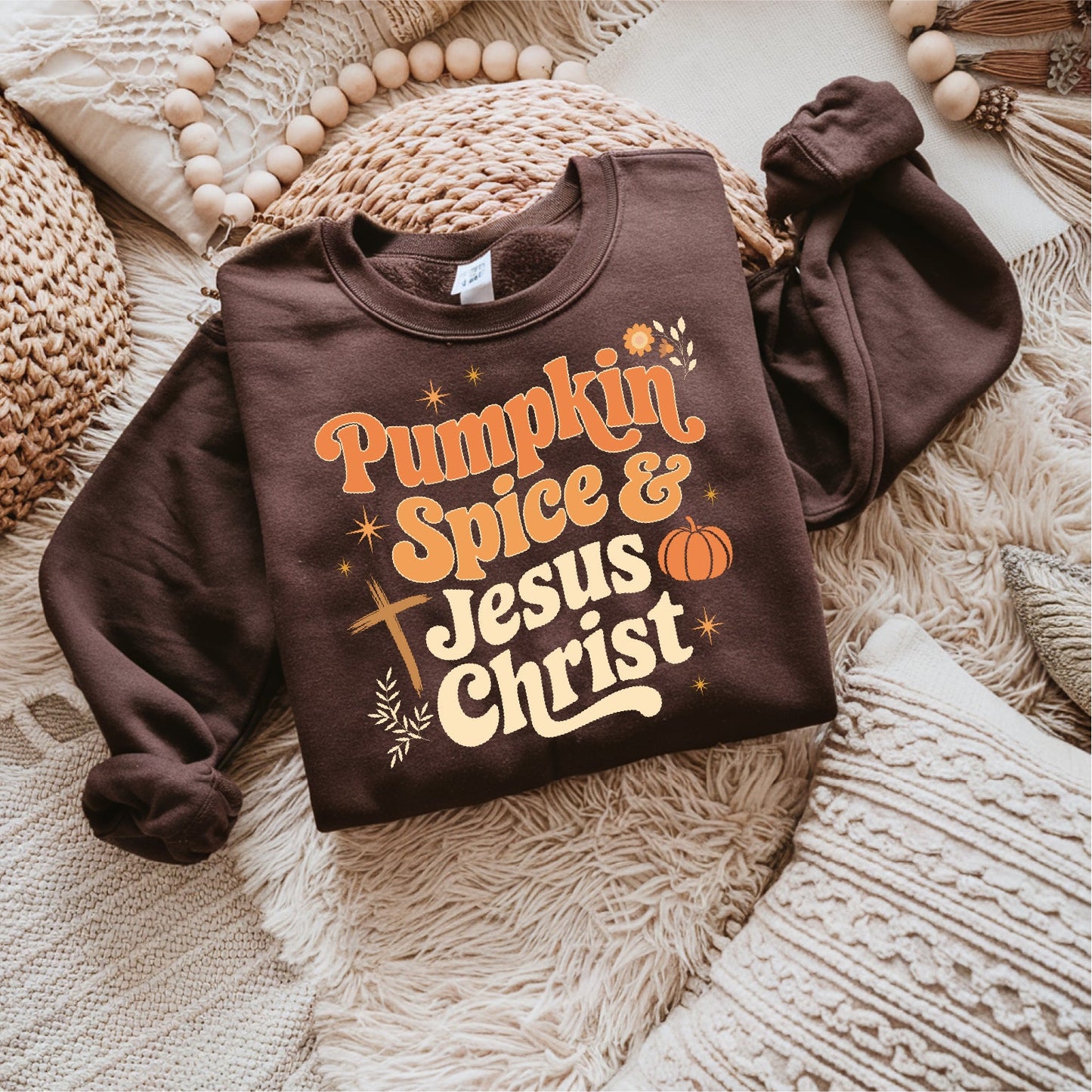 Pumpkin Spice & Jesus Christ Tee & Sweatshirt