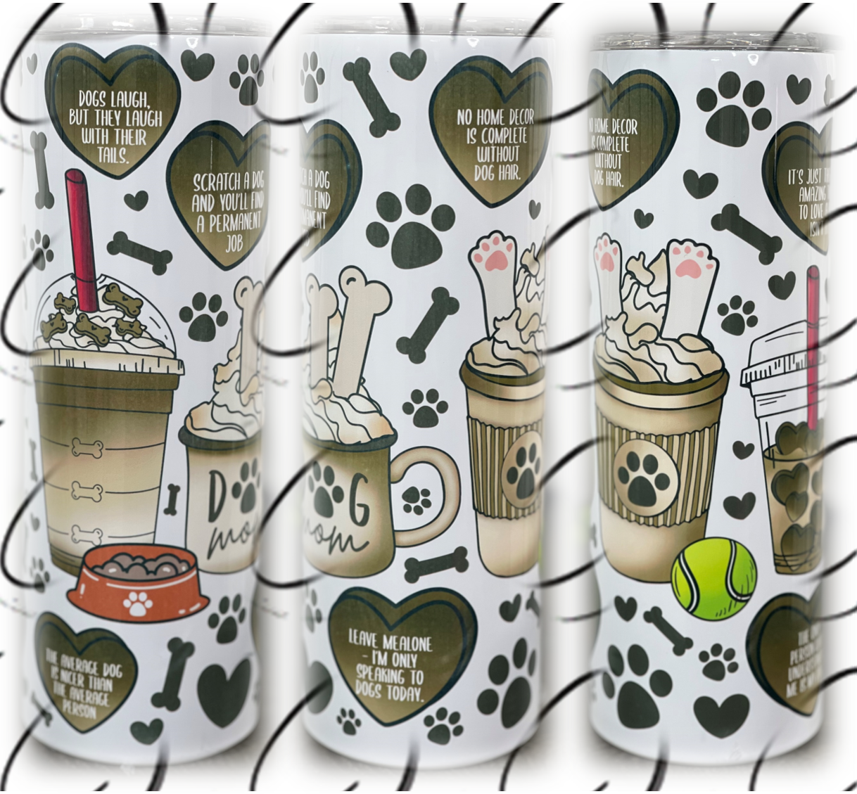 Puppucinos 20oz Skinny Tumbler