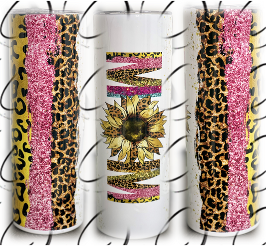 Safari Sunflower Mom 20oz Skinny Tumbler