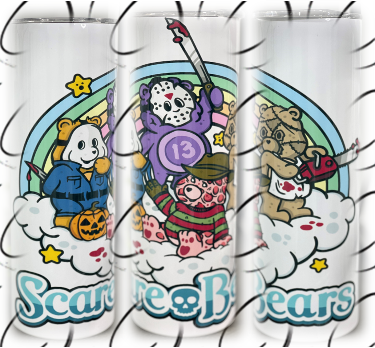 Scare Bears 20oz Skinny Tumbler