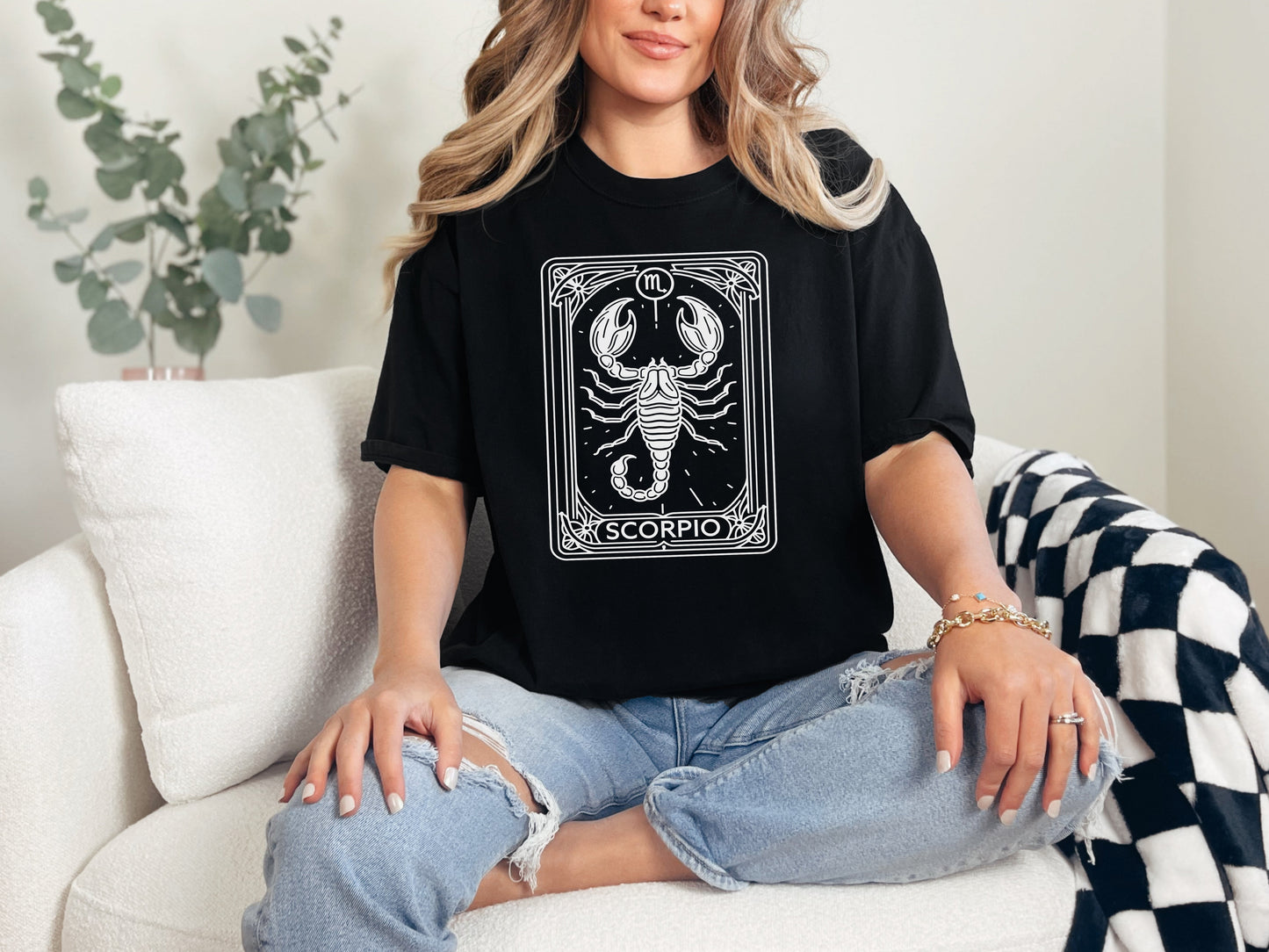 Zodiac Signs Tarot Card Graphic Tee