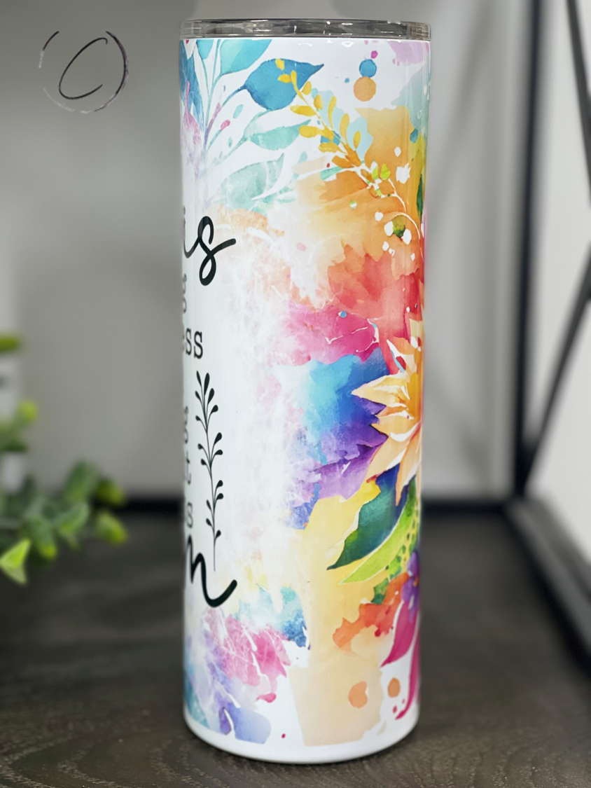 She Is... Mom 20oz Skinny Tumbler