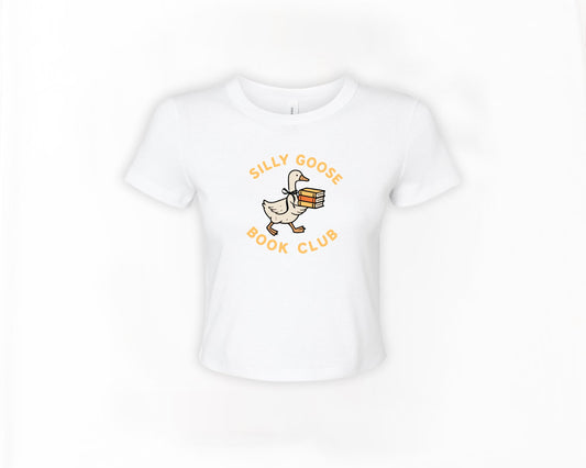 Silly Goose Book Club | Graphic Crop Top | Book Lovers