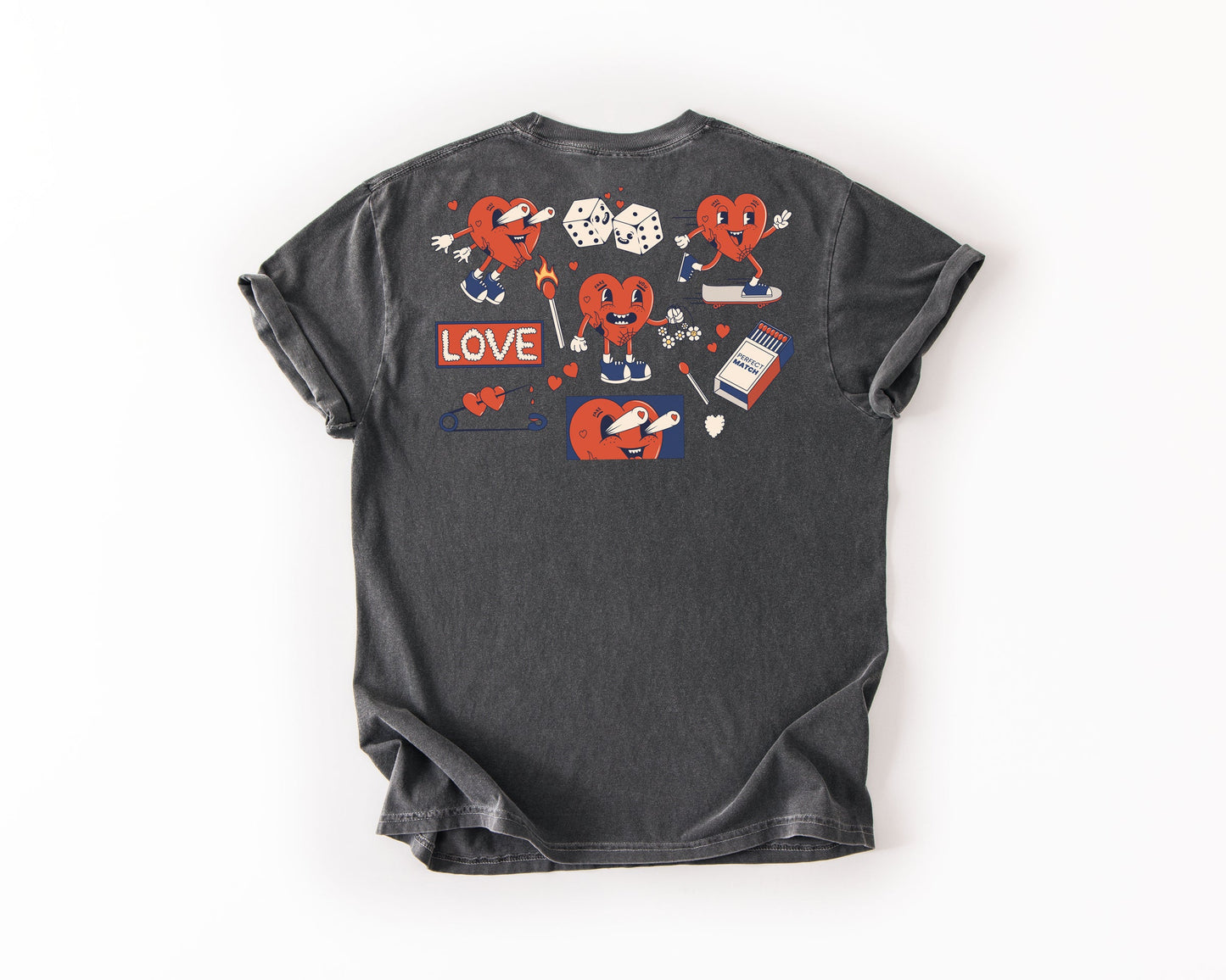 Skater Heart | Graphic Tee | Punk Valentines Shirt