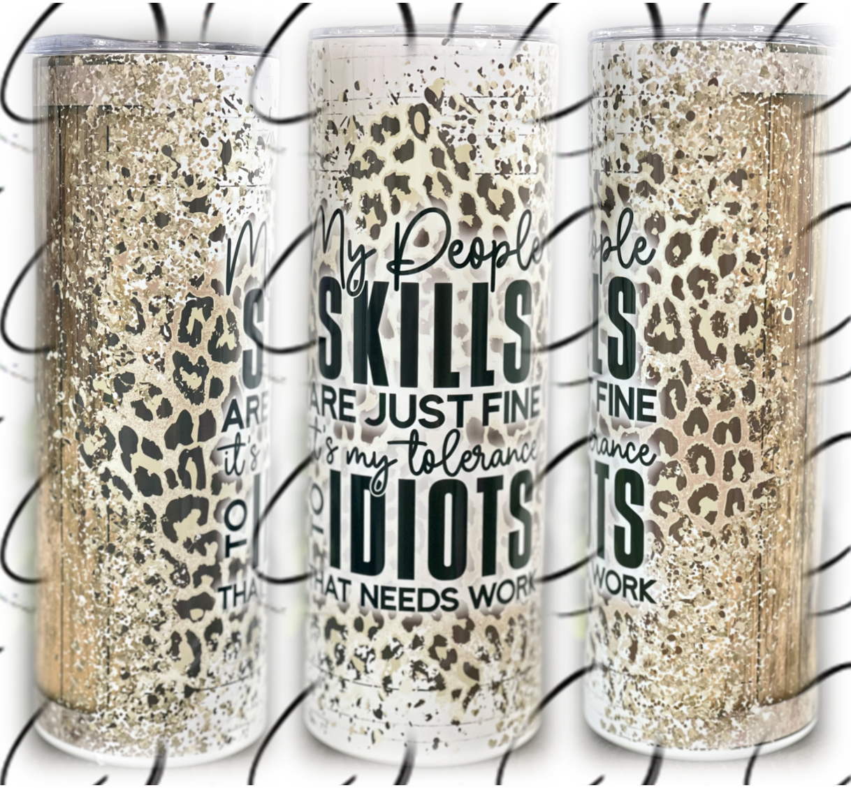 Skills Are Just Fine 20oz Skinny Tumbler