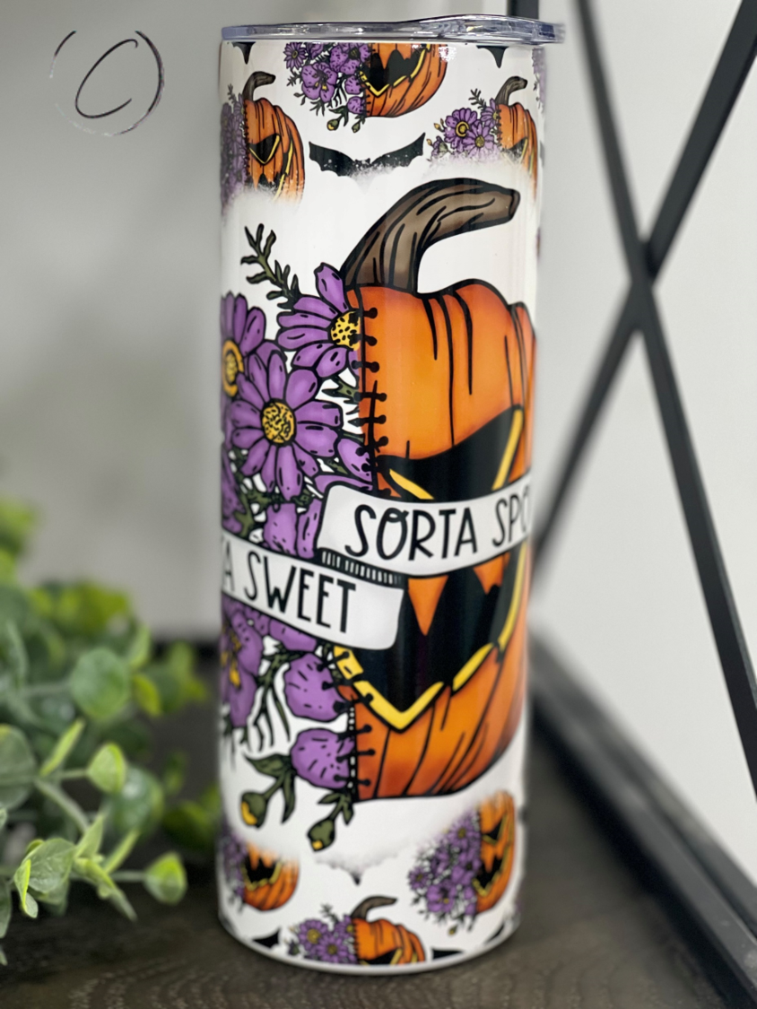 Sorta Spooky, Sorta Sweet 20oz Skinny Tumbler