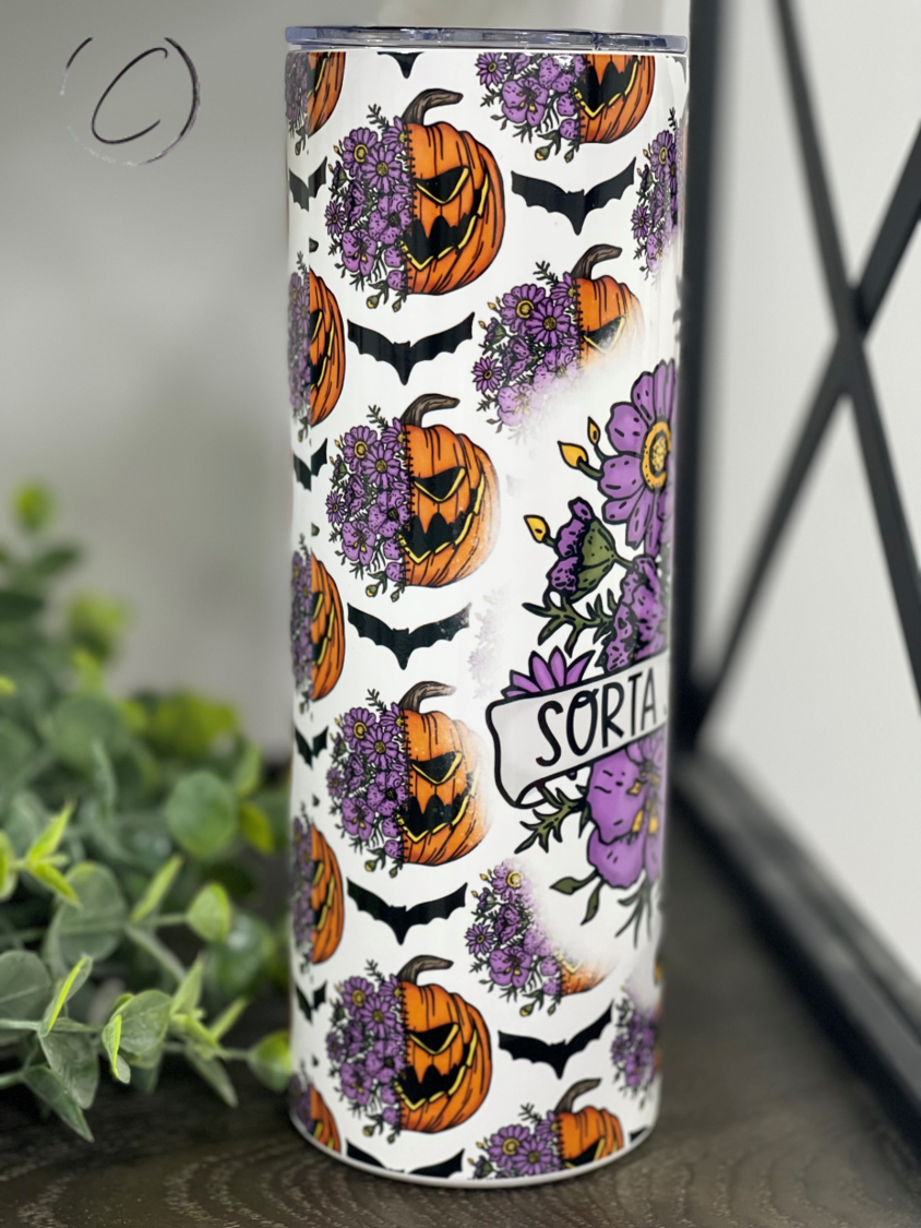 Sorta Spooky, Sorta Sweet 20oz Skinny Tumbler