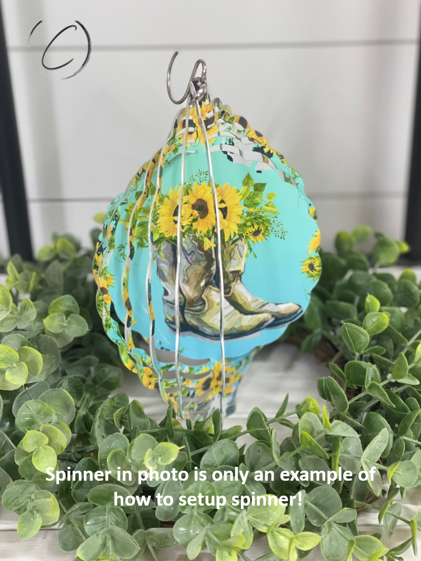 Colorful Hummingbird Wind Spinner