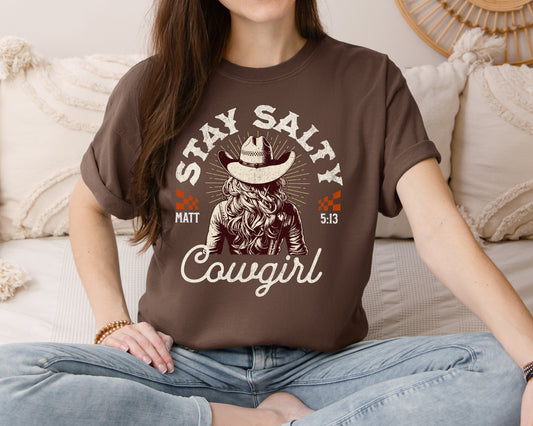 Stay Salty Cowgirl Graphic Tee