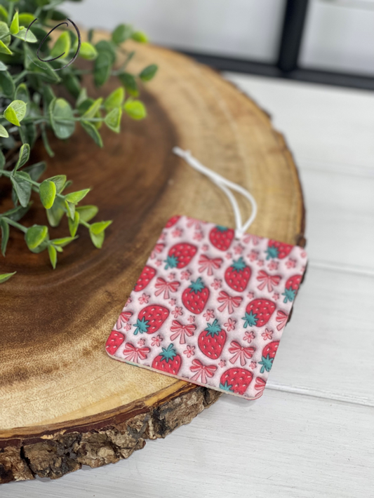 Strawberry Coquette Car Freshener