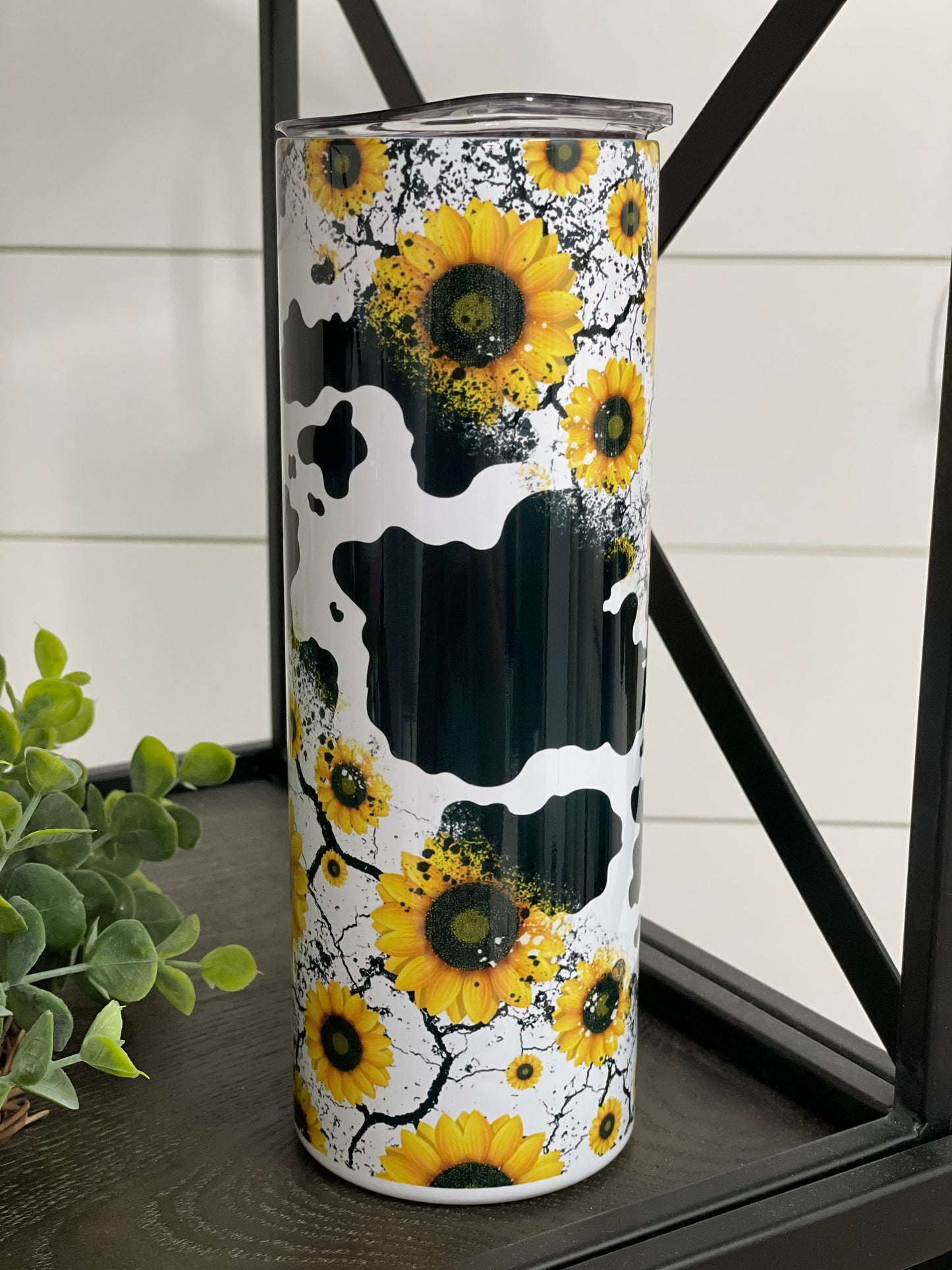 Sunflower Cow 20oz Skinny Tumbler