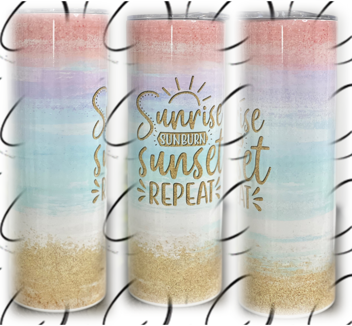 Sunrise, Sunburn 20oz Skinny Tumbler