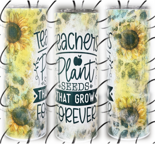 Teachers Plant Seeds 20oz Skinny Tumbler