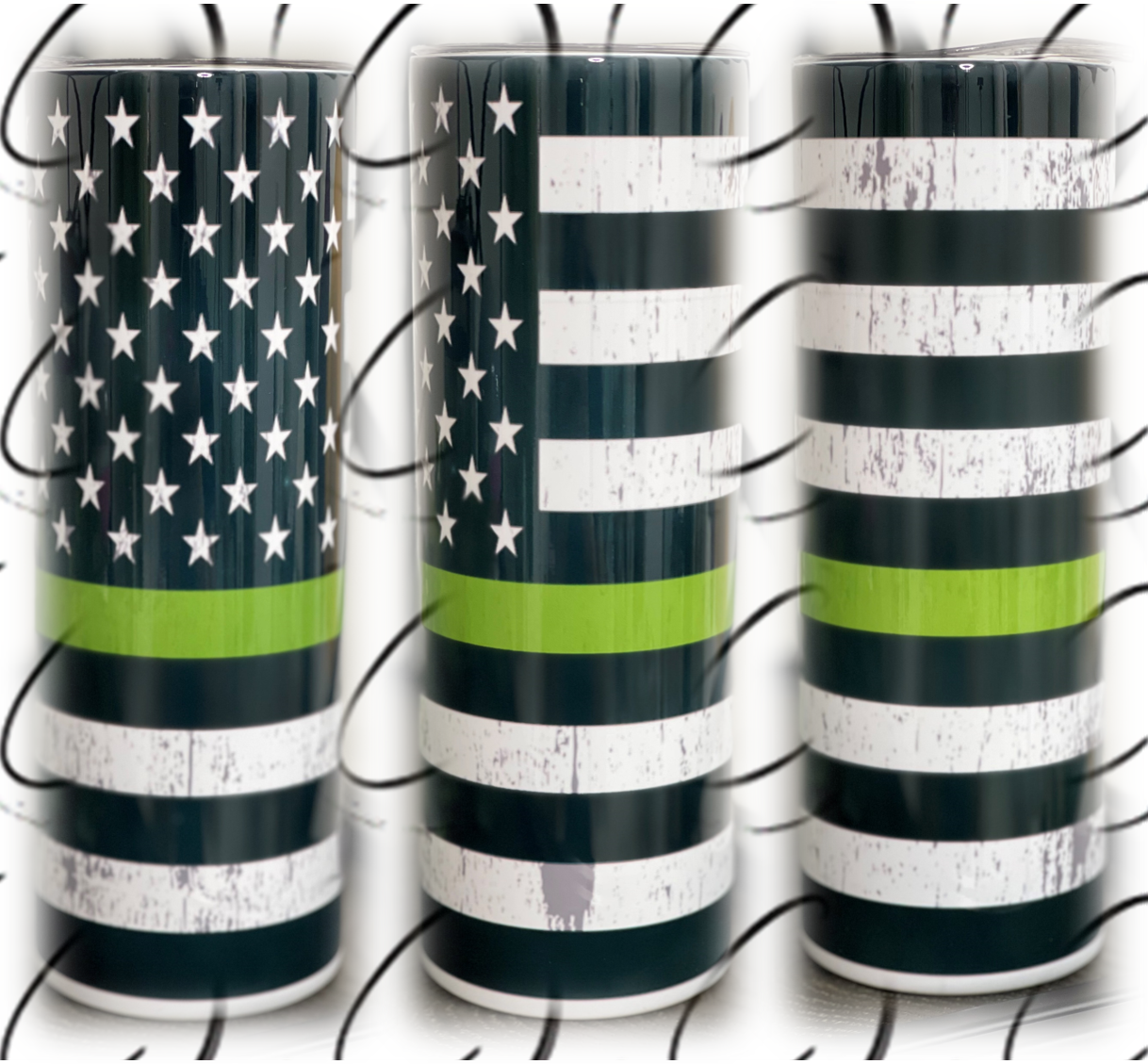 Thin Green Line 20oz Skinny Tumbler