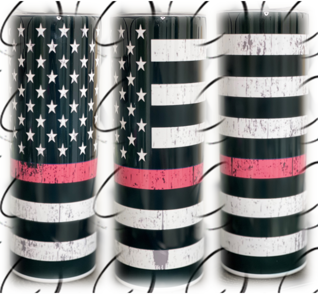 Thin Red Line 20oz Skinny Tumbler