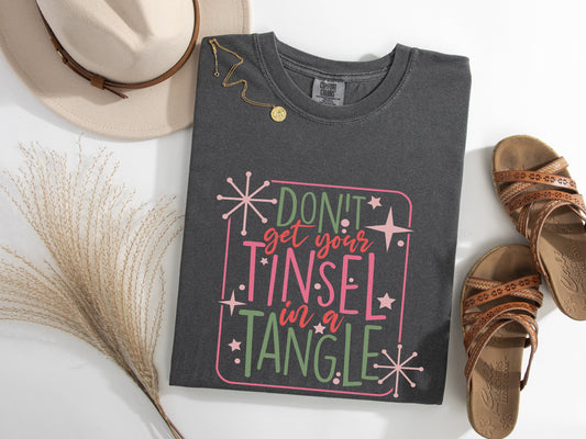 Tinsel In A Tangle Graphic Tee