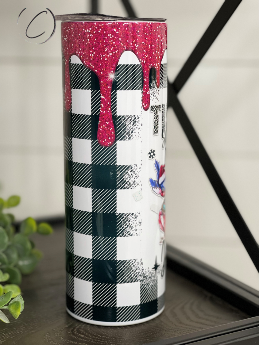 Tis The Season To Be Jolly 20oz Skinny Tumbler