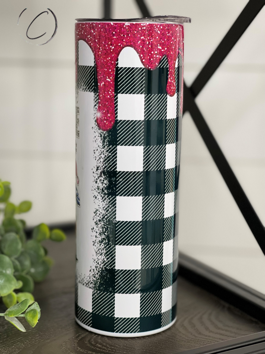 Tis The Season To Be Jolly 20oz Skinny Tumbler