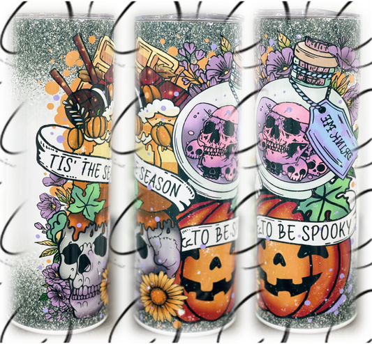 Tis The Season To Be Spooky 20oz Skinny Tumbler