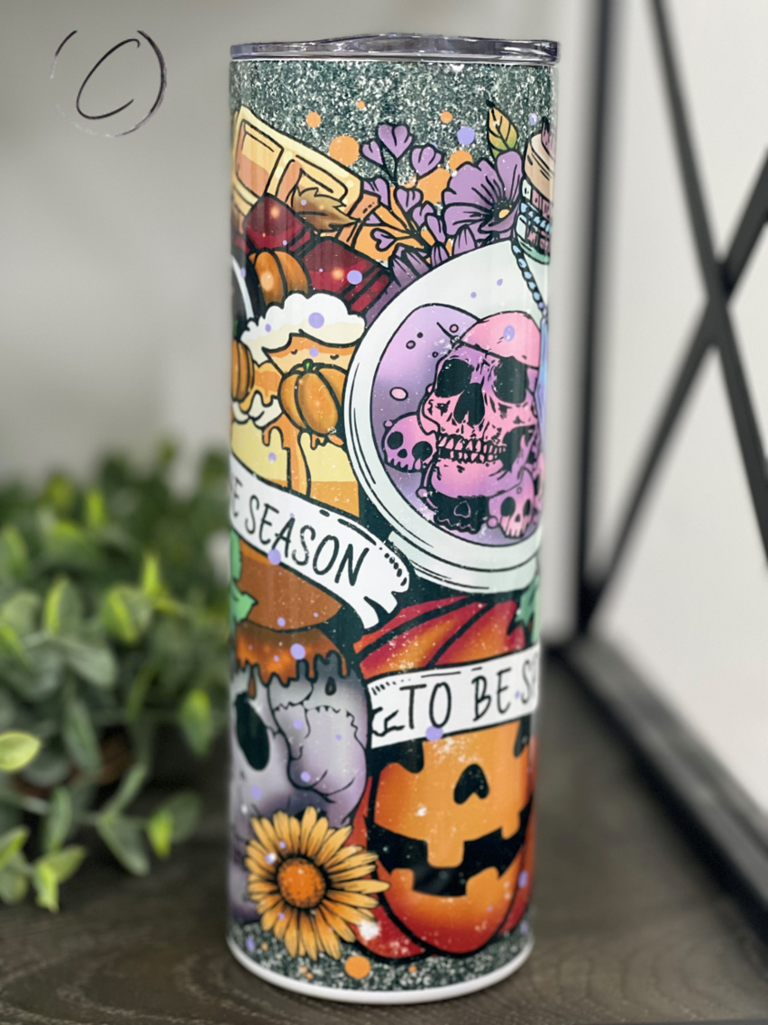 Tis The Season To Be Spooky 20oz Skinny Tumbler