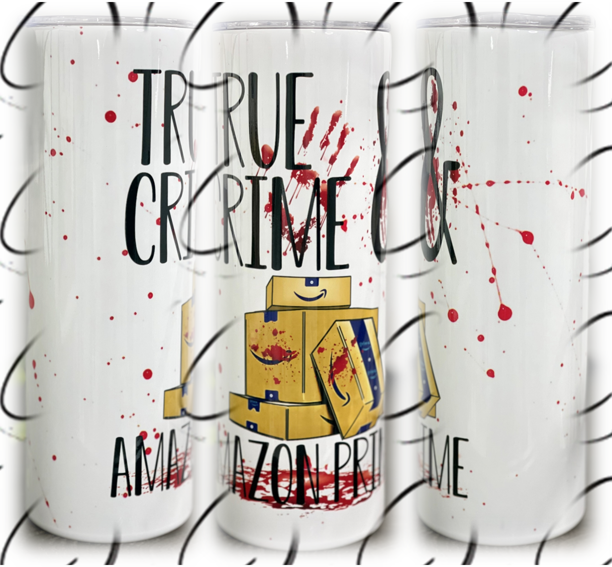 True Crime & Amazon Prime 20oz Skinny Tumbler