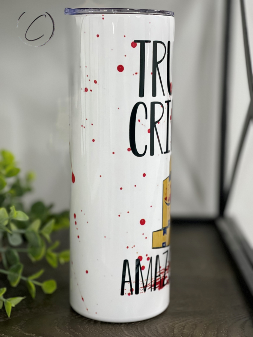 True Crime & Amazon Prime 20oz Skinny Tumbler