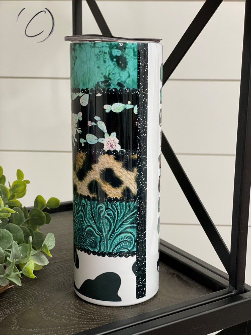 Turquoise Mama 20oz Skinny Tumbler