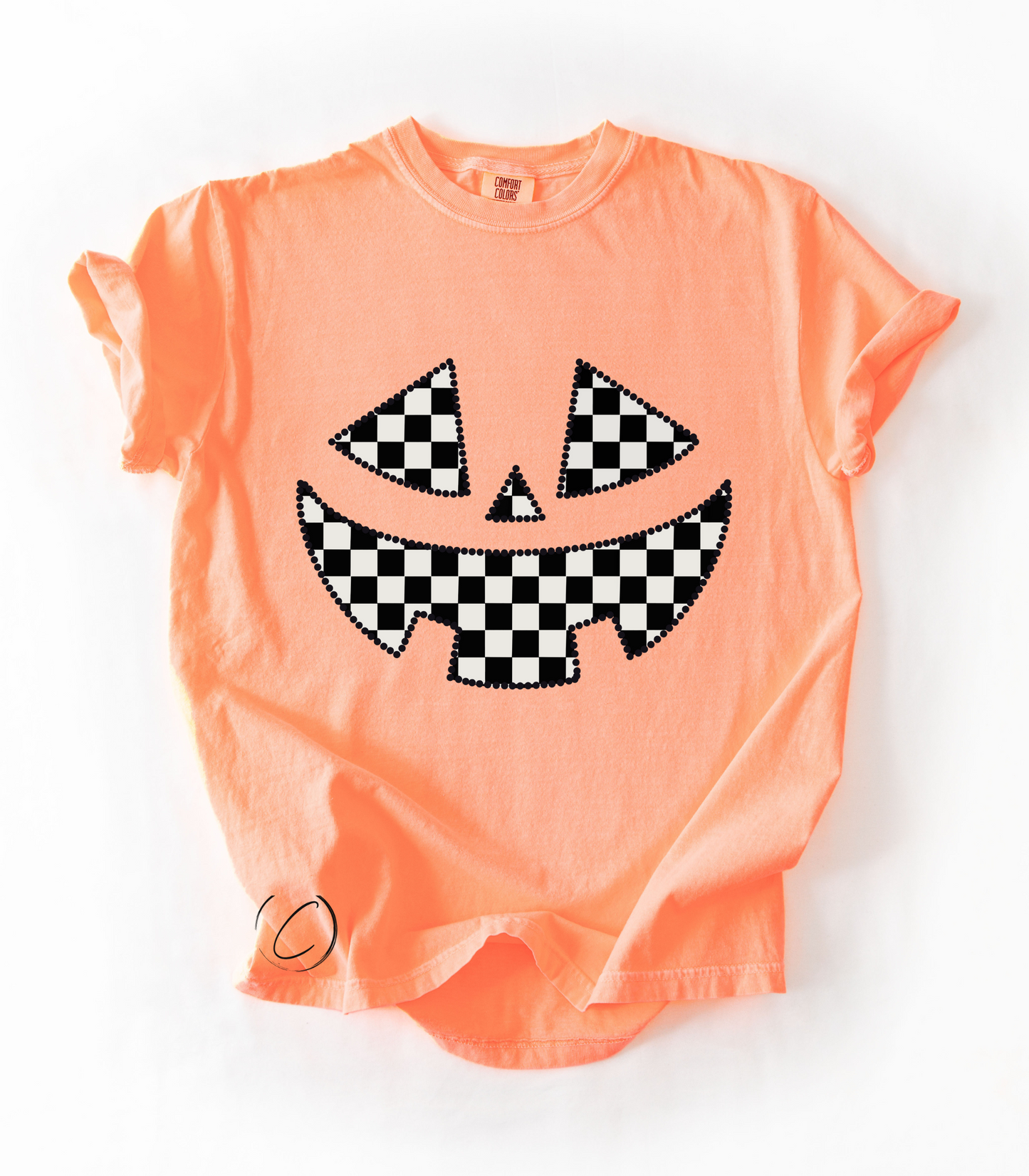 Check Pumpkin Graphic Tee