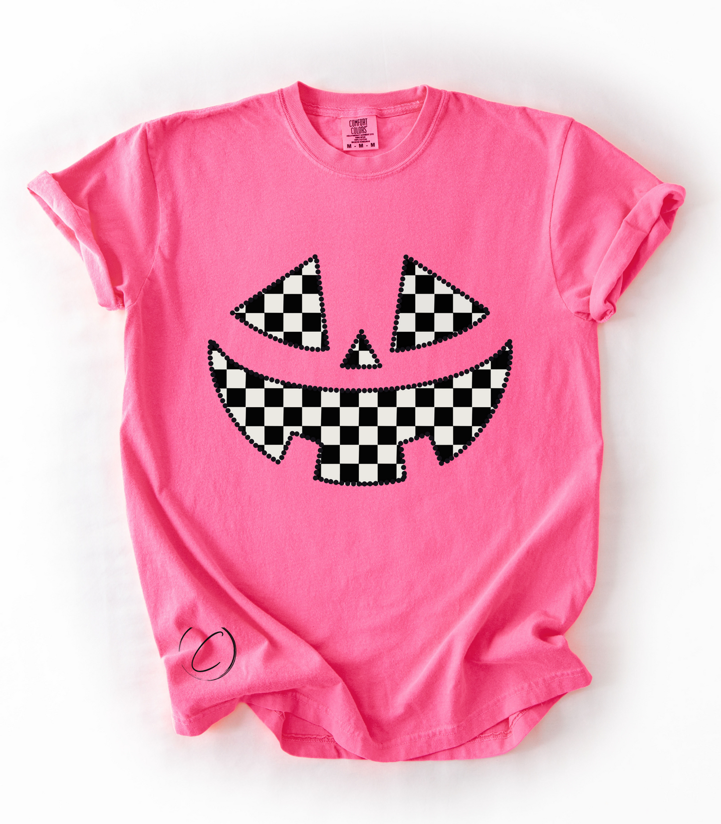 Check Pumpkin Graphic Tee